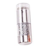 Maxbell Dual-ended White Clear Silicone Nail Stamping Stamper & Scraper Set Silver