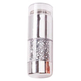 Maxbell Dual-ended White Clear Silicone Nail Stamping Stamper & Scraper Set Silver