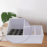 Maxbell Hairdressing Tool Box Storage Case Shears Hair Scissor Rack White