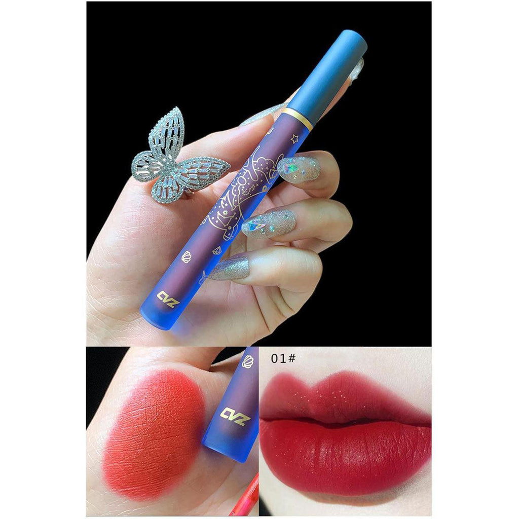 Maxbell 4pcs Velvet Matte Lip Glaze Set 4 Colors Waterproof Lip Gloss for Women - Aladdin Shoppers