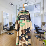 Salon Hairdresser Hair Cutting Cape Barber Cloth Apron Hair Cut Camouflage