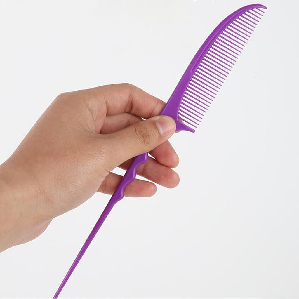 Barbers Pin Tail Comb Anti Static Fine Teeth Sectioning Hair Styling Comb Black