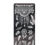 Nail Art stamp Plate Stamping Template Set Stamper Scraper Kit Style 4