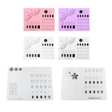 Silicone nail art mat stamping transfer sheet practice mat Translucent