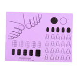 Silicone nail art mat stamping transfer sheet practice mat Purple