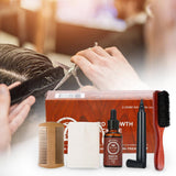 5Pcs Men's Beard Mustache Care Kit Comb Oil Grooming Father's Day Gift Box