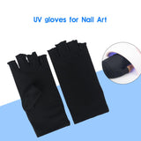 UV Curing Lamp Gloves Radiation Nail Dryer Protection Tool Salon Black