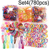 Snap Hair Clips Jaw Clips Thick Seamless Cotton Hair Bands Rubber Bands D