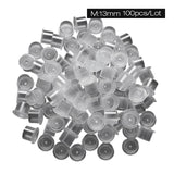PVC Tattoo Ink Cups Cap Free Standing Microblading Supply Tool M 100pcs