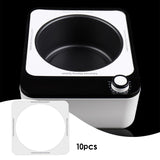 10x Universal Disposable Square Wax Heater Pot Warmer Collar Prevent Spills