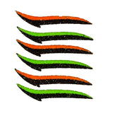 Reusable Eyeliner Stickers Makeup Eyeshadow Cat Eye 6 Pair Green+Orange