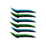 Maxbell Reusable Eyeliner Stickers Makeup Eyeshadow Cat Eye 6 Pair Blue+Green - Aladdin Shoppers