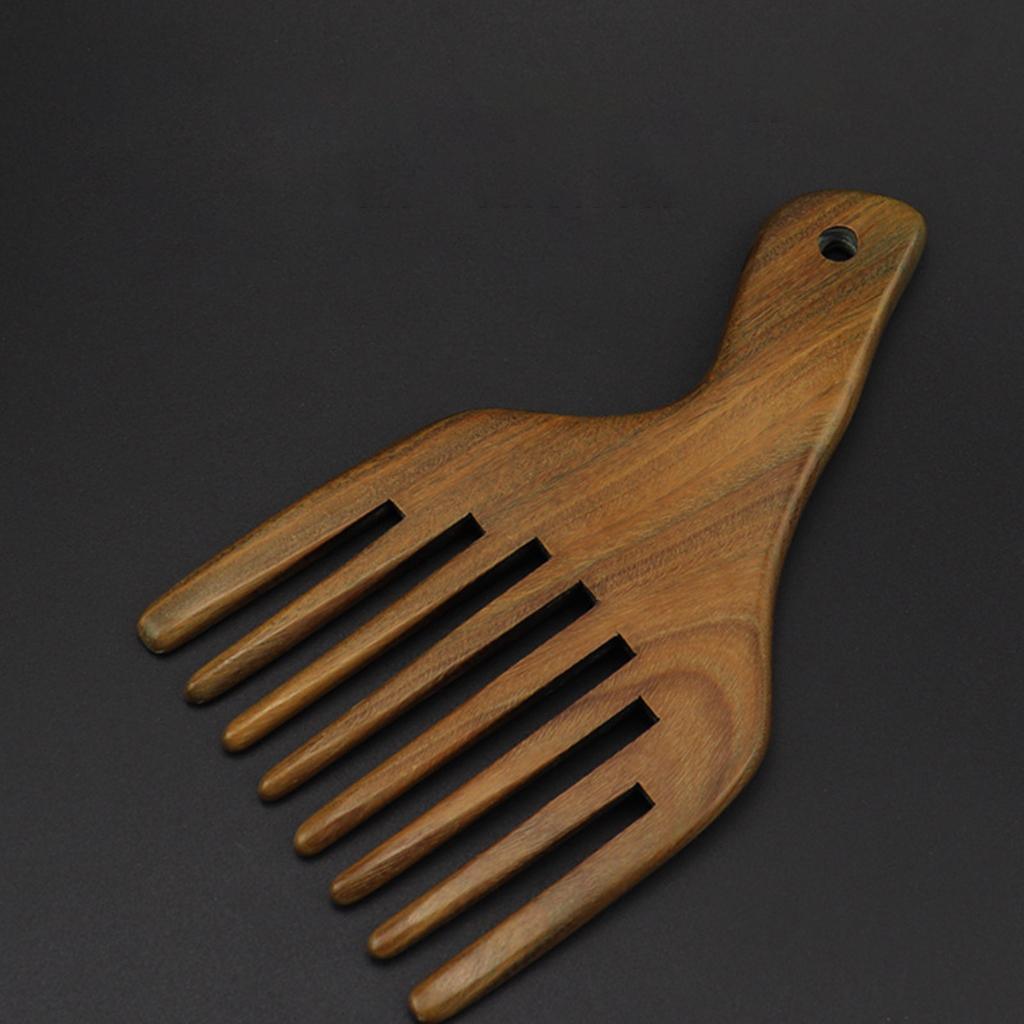 Maxbell Wooden Wide Tooth Hair Scalp Massage Hair Beard Pick Comb Travel Pocket Size - Aladdin Shoppers