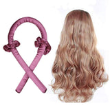 Women Styling Heatless Curling Rod Headband Wave Curls Curler Dark Purple