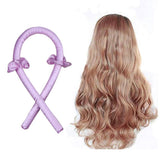 Maxbell Women Styling Heatless Curling Rod Headband Wave Curls Curler Light Purple - Aladdin Shoppers