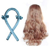 Maxbell Women Styling Heatless Curling Rod Headband Wave Curls Curler Blue - Aladdin Shoppers