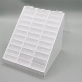 Manicure Nail Art Practice Display Stand False Tips Holder Rack White