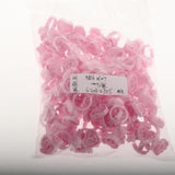 100PCS Disposable Glue Rings Cups for Volume Lashes Nail Art Ink Rings pink
