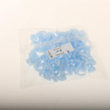 100PCS Disposable Glue Rings Cups for Volume Lashes Nail Art Ink Rings blue