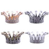 Crown Nail Brush Holder Manicure Painting Pen Displayer Stand Silver