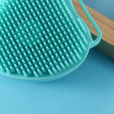 Maxbell 2 IN 1 Bath Scrub Brush Easy to Clean for Men Women Remove Dandruff blue - Aladdin Shoppers