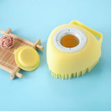 Maxbell 2 IN 1 Bath Scrub Brush Easy to Clean for Men Women Remove Dandruff yellow - Aladdin Shoppers