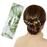 Maxbell Deft Bun Fashion Hair Bands Women Summer Knotted Wire Headband Print C - Aladdin Shoppers