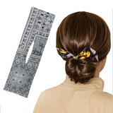 Deft Bun Fashion Hair Bands Women Summer Knotted Wire Headband Print G