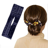 Deft Bun Fashion Hair Bands Women Summer Knotted Wire Headband Print I