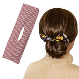 Deft Bun Fashion Hair Bands Women Summer Knotted Wire Headband Print L