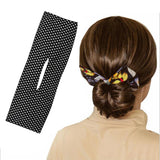 Deft Bun Fashion Hair Bands Women Summer Knotted Wire Headband Print M