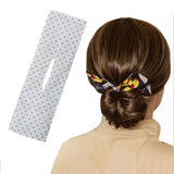 Deft Bun Fashion Hair Bands Women Summer Knotted Wire Headband Print P