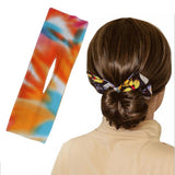 Maxbell Deft Bun Fashion Hair Bands Women Summer Knotted Wire Headband Print S - Aladdin Shoppers