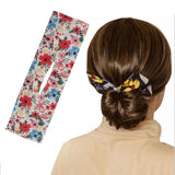 Deft Bun Fashion Hair Bands Women Summer Knotted Wire Headband Print Z