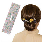 Maxbell Deft Bun Fashion Hair Bands Women Summer Knotted Wire Headband Print B1 - Aladdin Shoppers