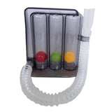 3-Ball Deep Breathing Exerciser Incentive Spirometer Respiration Trainer