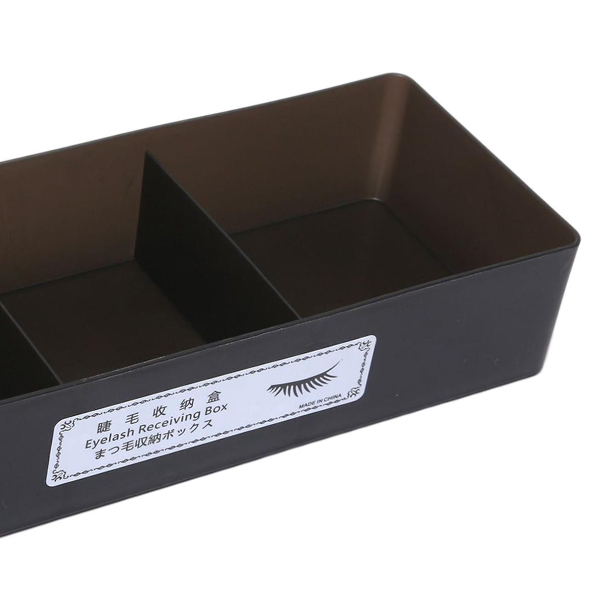 Eyelash Extension Tool Storage Box Organizer Glue Tweezer Holder Black