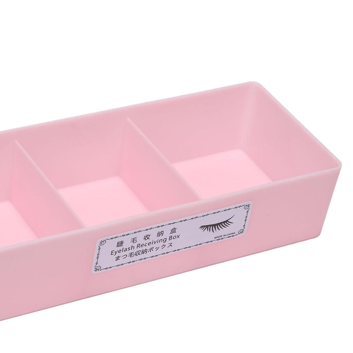 Eyelash Extension Tool Storage Box Organizer Glue Tweezer Holder Pink