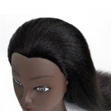 Hair Styling Practice Doll Head Training Mannequin Clamp 14in Black Skin