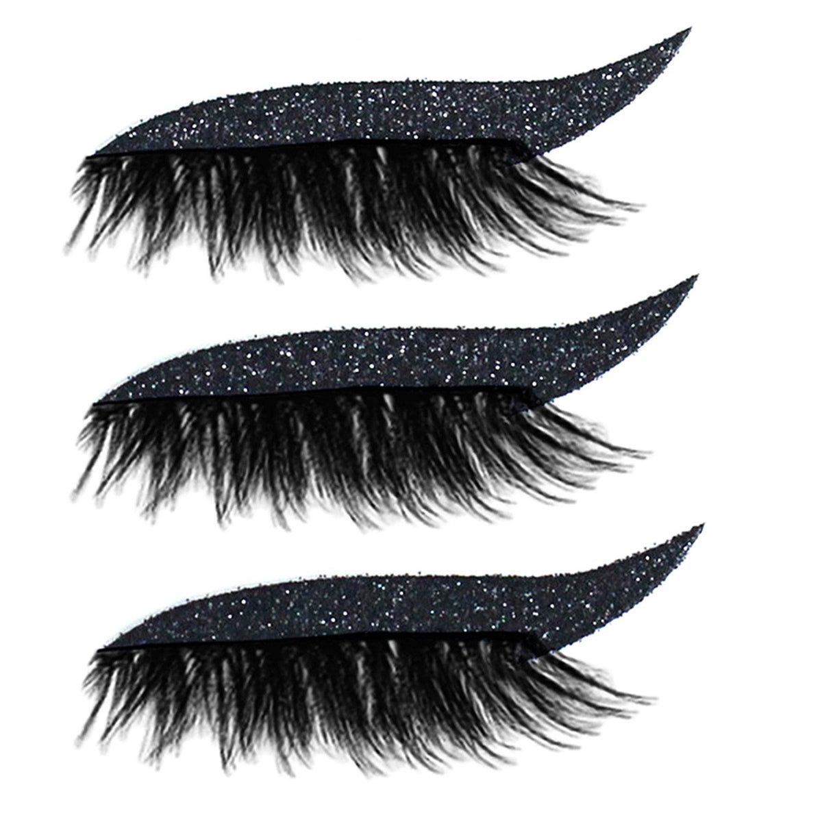 Reusable Eyeliner Eyelash Stickers Self Adhesive Makeup Tools Black