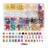 Maxbell 238Pcs Dreadlock Braid Cuffs Beads Rings Hair Decoration Box Package - Aladdin Shoppers