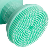 Shampoo Scalp Shower Body Washing Hair Massager Brush Comb Silicone Green