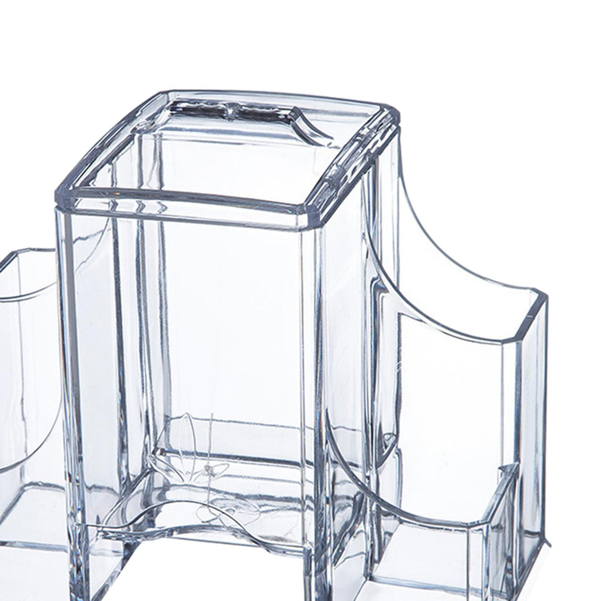 Cosmetic Organizer Large Capacity for Cotton Pads Bedroom Girls Women Clear