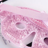 Ice Face / Eye Mask Hot Cold Therapy with Plush Backing pink