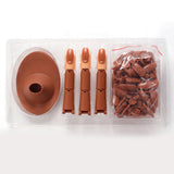 Adjustable Practice Hand for Nail Training Acrylic Nail Set with Brown Base