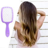 Hair Brush Vented Styling Anti-Static Hairdressing for Curly Hair Purple