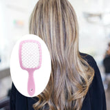 Hair Brush Vented Styling Anti-Static Hairdressing for Curly Hair Pink