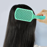 Maxbell Hair Brush Vent Brush Salon Styling Hairbrush Barber Hair Detangling Green - Aladdin Shoppers