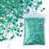 Maxbell 1Bag 50g Nail Glitter Sequins Paillette Flakes 3D Nail Art Decor Water Blue