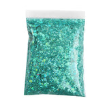 Maxbell 1Bag 50g Nail Glitter Sequins Paillette Flakes 3D Nail Art Decor Water Blue